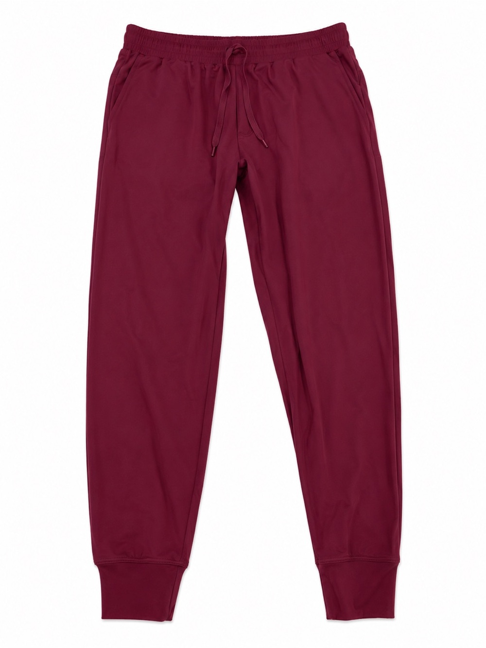 Women's Burgundy Drawstring Joggers